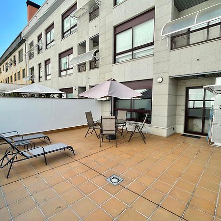 Estudio céntrico con terraza y parking privado Ourense Esterno foto