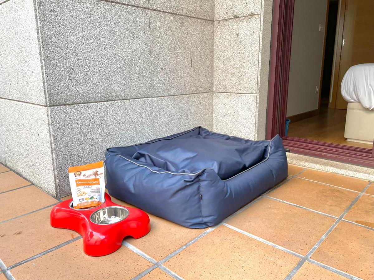Estudio céntrico con terraza y parking privado Ourense Esterno foto