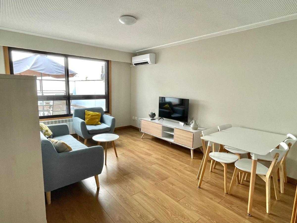 Estudio céntrico con terraza y parking privado Ourense Esterno foto